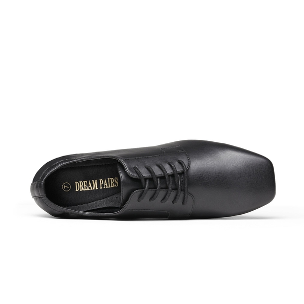 Vintage Dress Oxfords Shoes - BLACK PU - 4